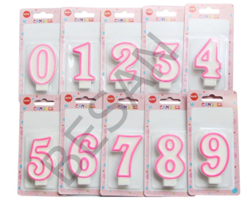 RAKAM MUM 8 YAŞ DÜZ PEMBE