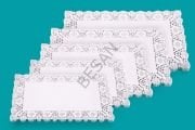 25 X 37 CM DİKDÖRTGEN KAĞIT DANTEL ALTLIK-100 ADET  MYEBI MARKA