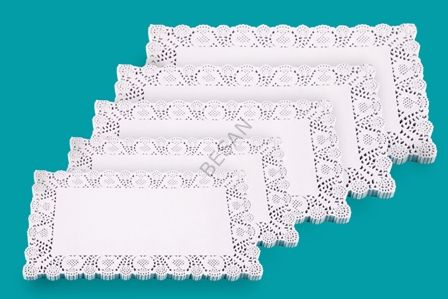 31 X 41 CM DİKDÖRTGEN KAĞIT DANTEL ALTLIK-100 ADET  MYEBI MARKA