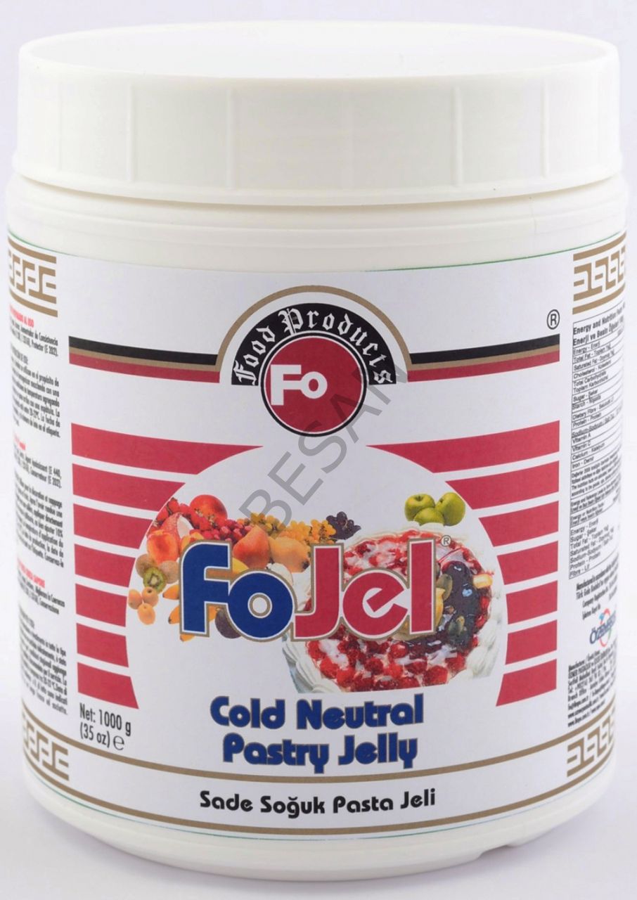 SADE Bitkisel Dekoratif Soğuk Pasta Jeli 1.5 KG. Fo Marka